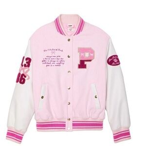 VS Pink Love Shack Fancy Varsity Jacket NYT Size XS
